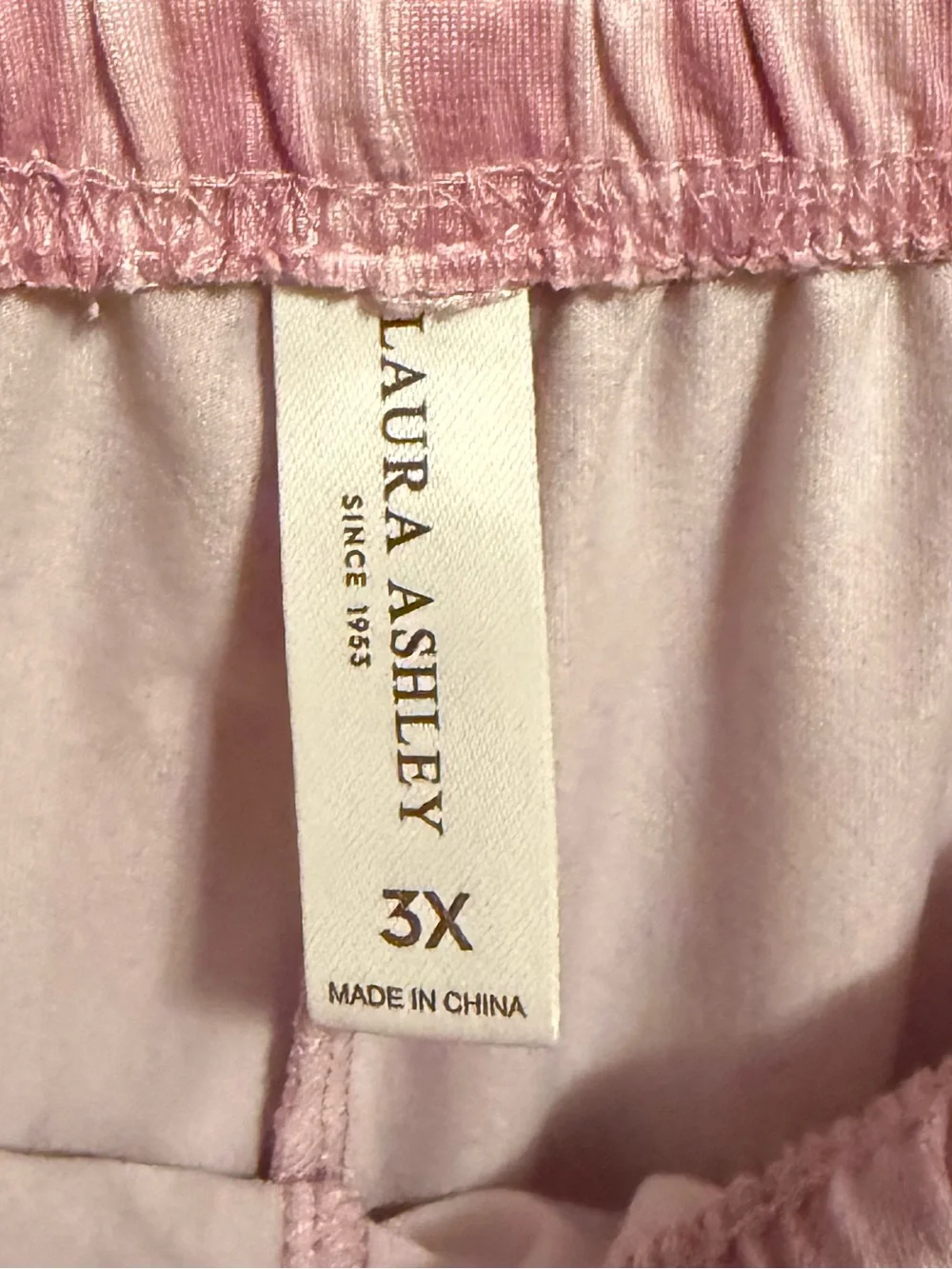 Laura Ashley Pink Striped Pajama Pants - Picture 3 of 3